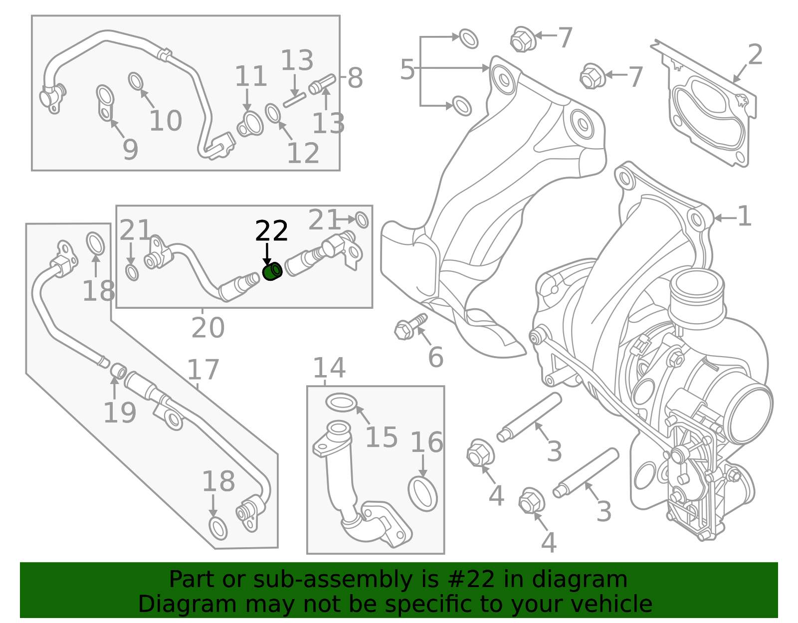 HL3Z-6N652-A - 2017-2025 Ford - Water Inlet Tube Gasket | My Ford Parts