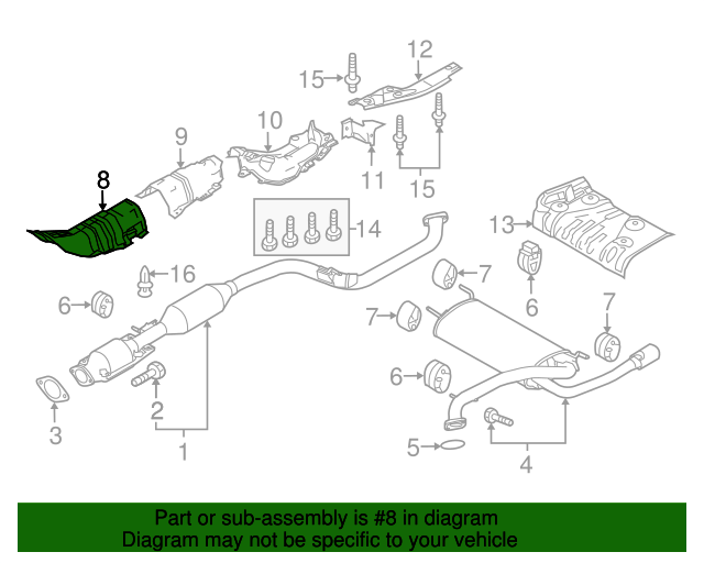 BBM456442B Heat Shield 20102013 Mazda 3 MazdaSwag