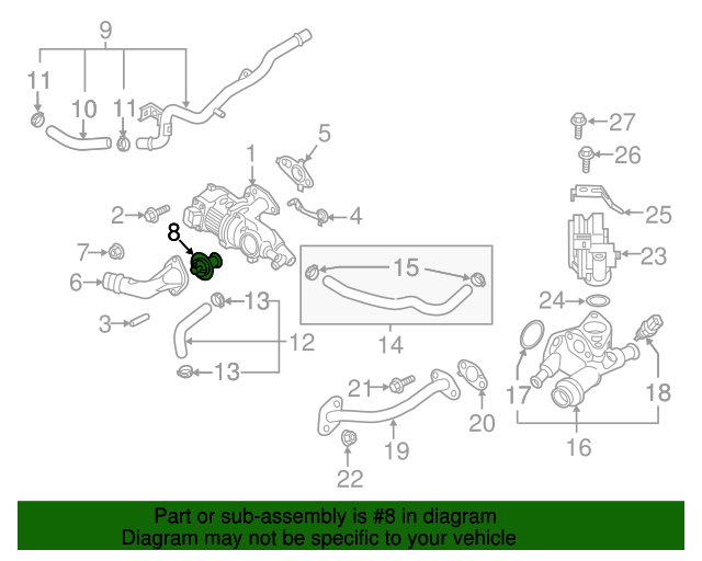 Genuine OEM Thermostat Unit Part 255002E272 Fits 20172020 Kia Optima
