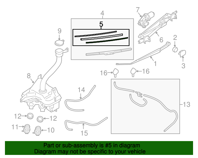 20152017 Subaru OEM NEW 152017 Subaru Legacy Outback Left Rubber