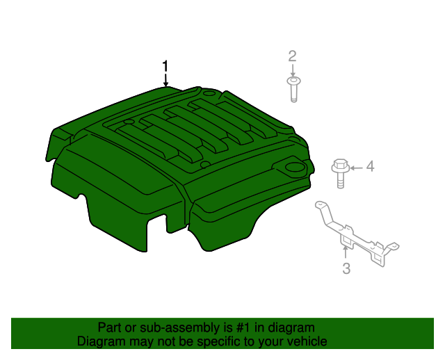20062009 Land Rover Range Rover Engine Cover LBH500092 OEM Parts Online