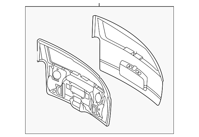 Liftgate with Reinforcements, Hinges, Pivots, Bushings, and Nuts - GM (89025440)