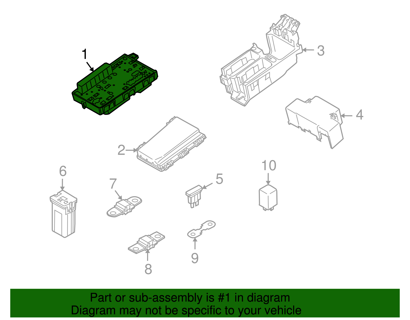 Front Compartment Fuse Block - GM (93190849)