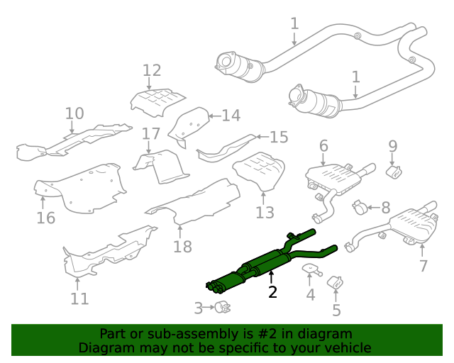 20192023 Jaguar FPace Intermediate Muffler T4A17881 Jaguar Virginia Beach