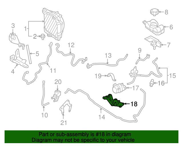 2020 Volvo XC60 Auxiliary Pump Bracket 32222347 | TascaParts.com