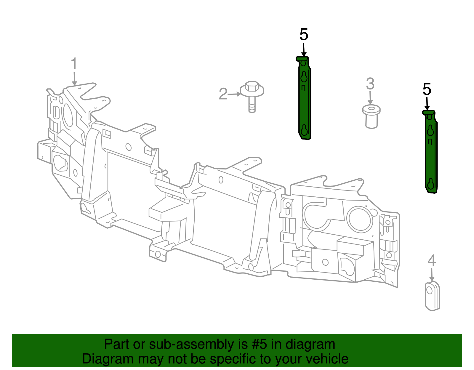 Headlamp Retainer - GM (89044550)