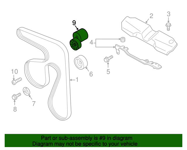 20112019 Subaru OEM NEW 20112019 Subaru Forester 2.5L Accessory Drive