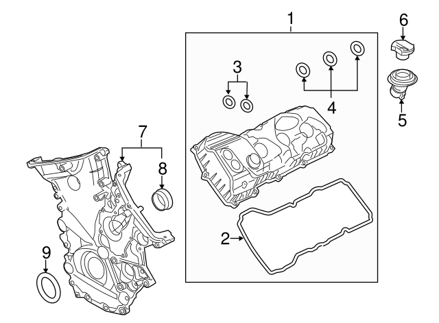 FORD OEM-Valve Cover Gasket DL3Z6584C