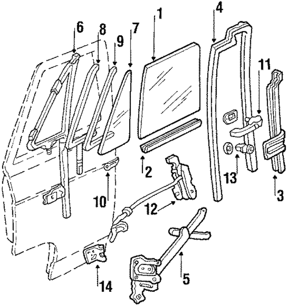 Genuine Gm Lower Sash 14040352