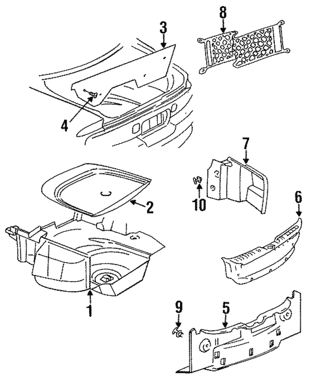 Trunk Trim Panel - GM (25646201)