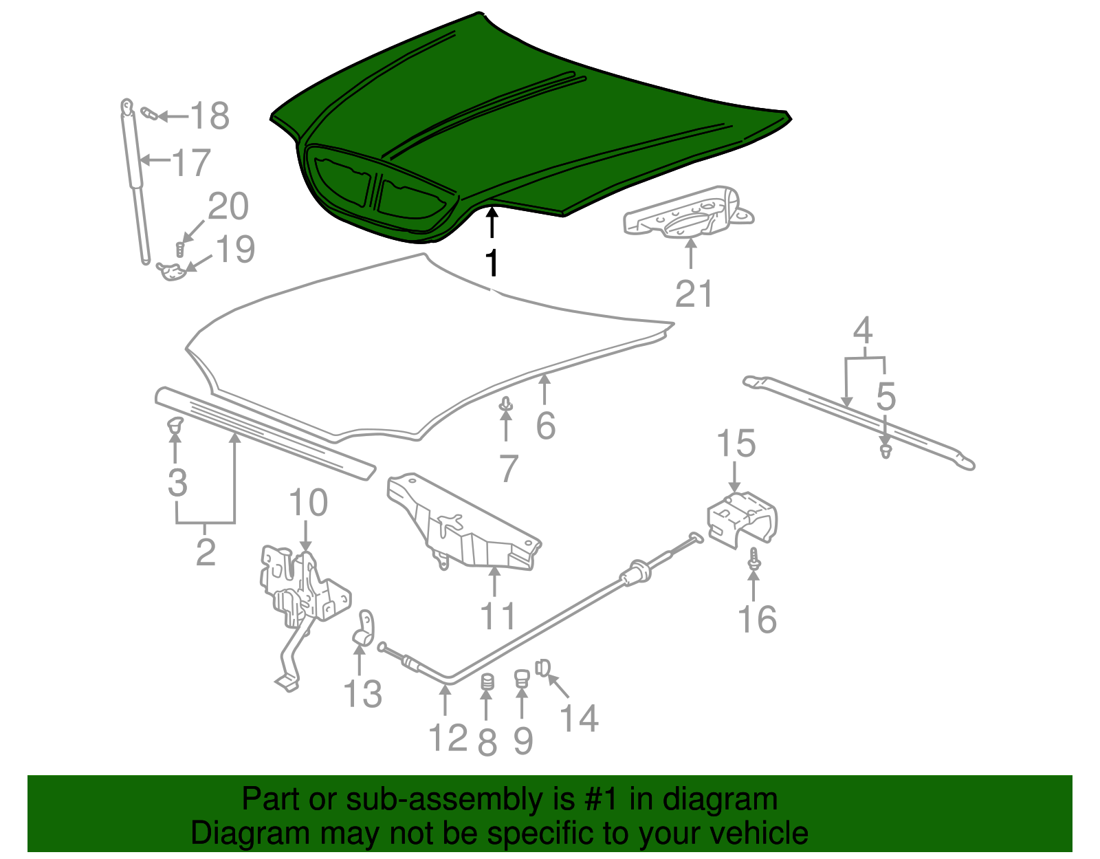 2002-2005 Hyundai Sonata Hood 66400-3D200 | OEM Parts Online
