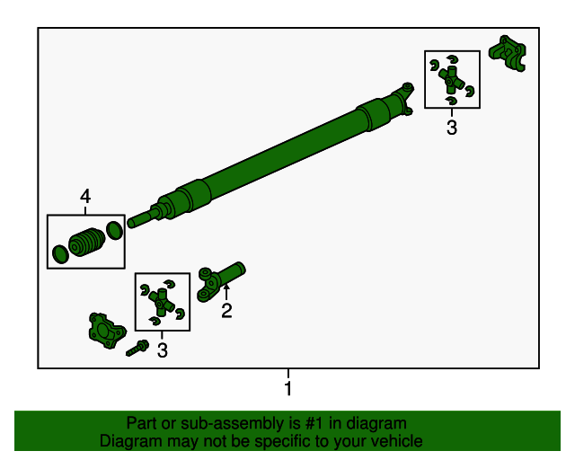 20172020 Ford OEM Drive Shaft HC3Z4602AT OEM Ford Parts