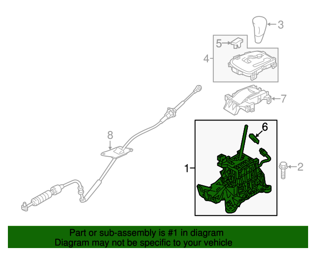 Genuine OEM Gear Shift Assembly Part 2400A523 Fits 20172021