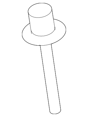 1989-2014 Volvo Fender Liner Rivet 979878 | TascaParts.com
