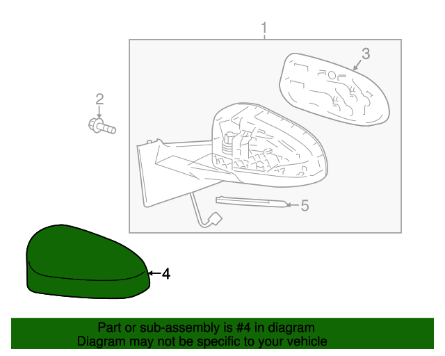 20142018 Toyota Yaris Mirror Cover Left Silver 879450D410B0 Toyota Parts Center