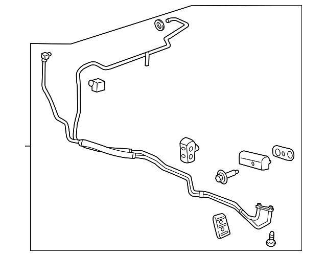 84290075 Automatic Transmission Fluid Cooler Inlet and Outlet Line