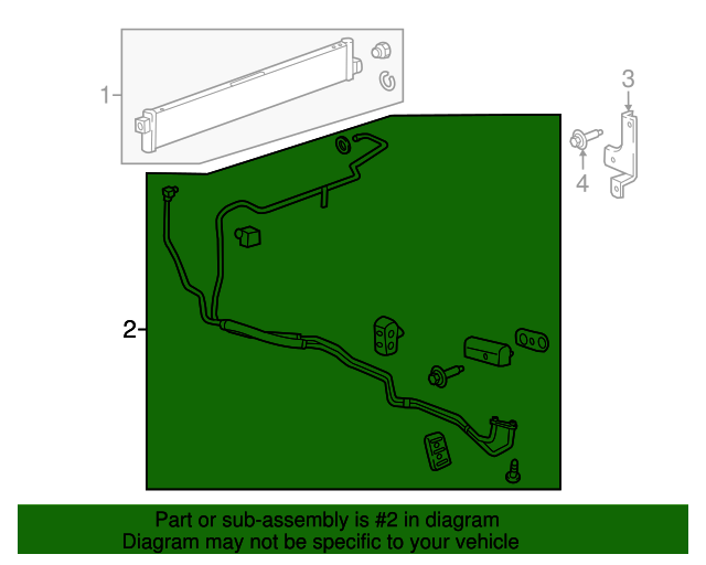 Genuine OEM Automatic Transmission Fluid Cooler Inlet and Outlet Line