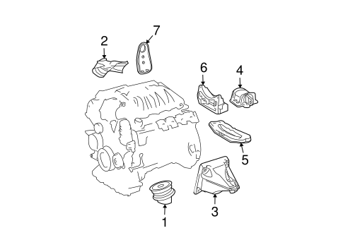 Engine & Trans Mounting for 2007 Mercedes-Benz E 350 #0