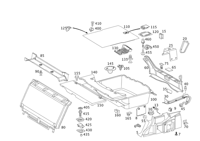 thumbnail image 2 of 2006 2010 Mercedes Benz Lift Cylinder 211 980 13 64 | MB Parts Catalog 2 of 14