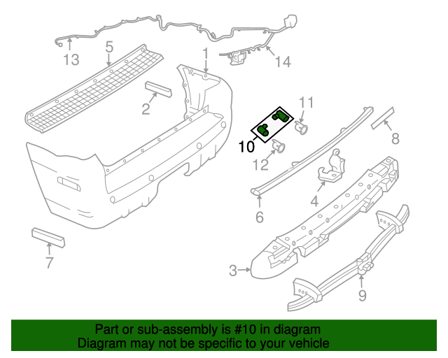 19992015 Ford OEM Reverse Sensor 3F2Z15K859BA OEM Ford Parts