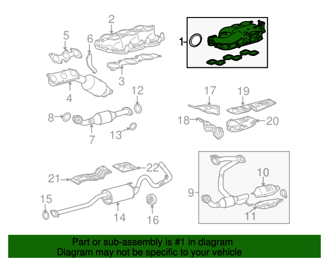 171090P070 Intake Plenum 20122015 Toyota OEM Genuine