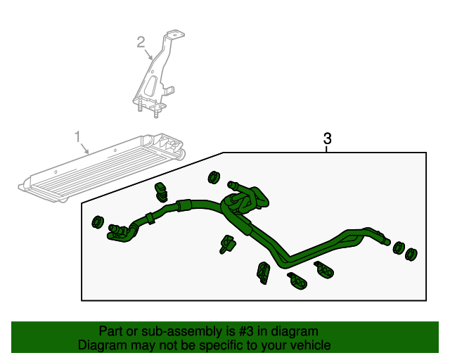 2021 Chevrolet Camaro Engine Oil Cooler Inlet and Outlet Hose 84836989