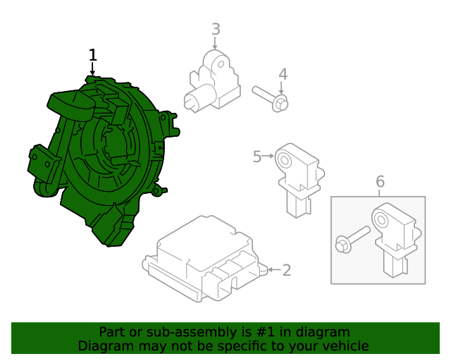 20172024 Ford Clock Spring HC3Z14A664A OEM Parts Online
