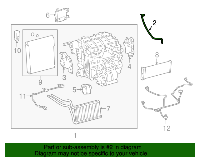 20162023 Toyota A/C Evaporator Drain 8853902430 Toyota Parts Center