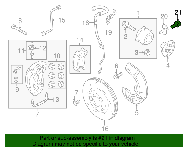 20112023 Porsche ABS Wheel Speed Sensor Bolt N01474011 Sunset