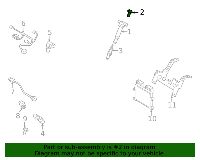 Genuine Ignition Coil Bolt for 20132024 Hyundai Part 1140306256K