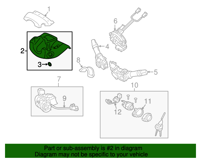 Genuine Steering Column Cover for 20112014 Hyundai Sonata Part