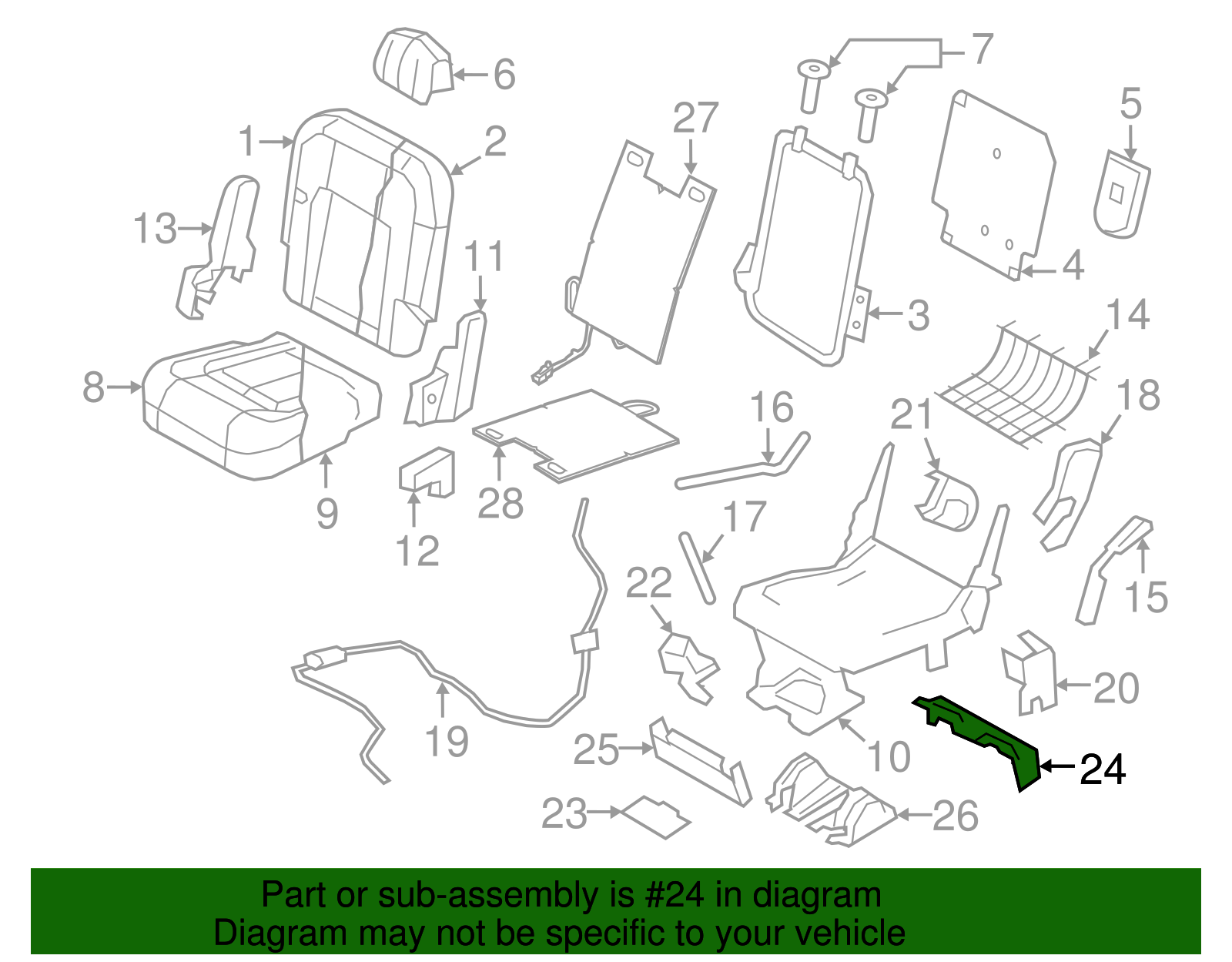 Support Cover - Ford (GL1Z-78600A47-CC)