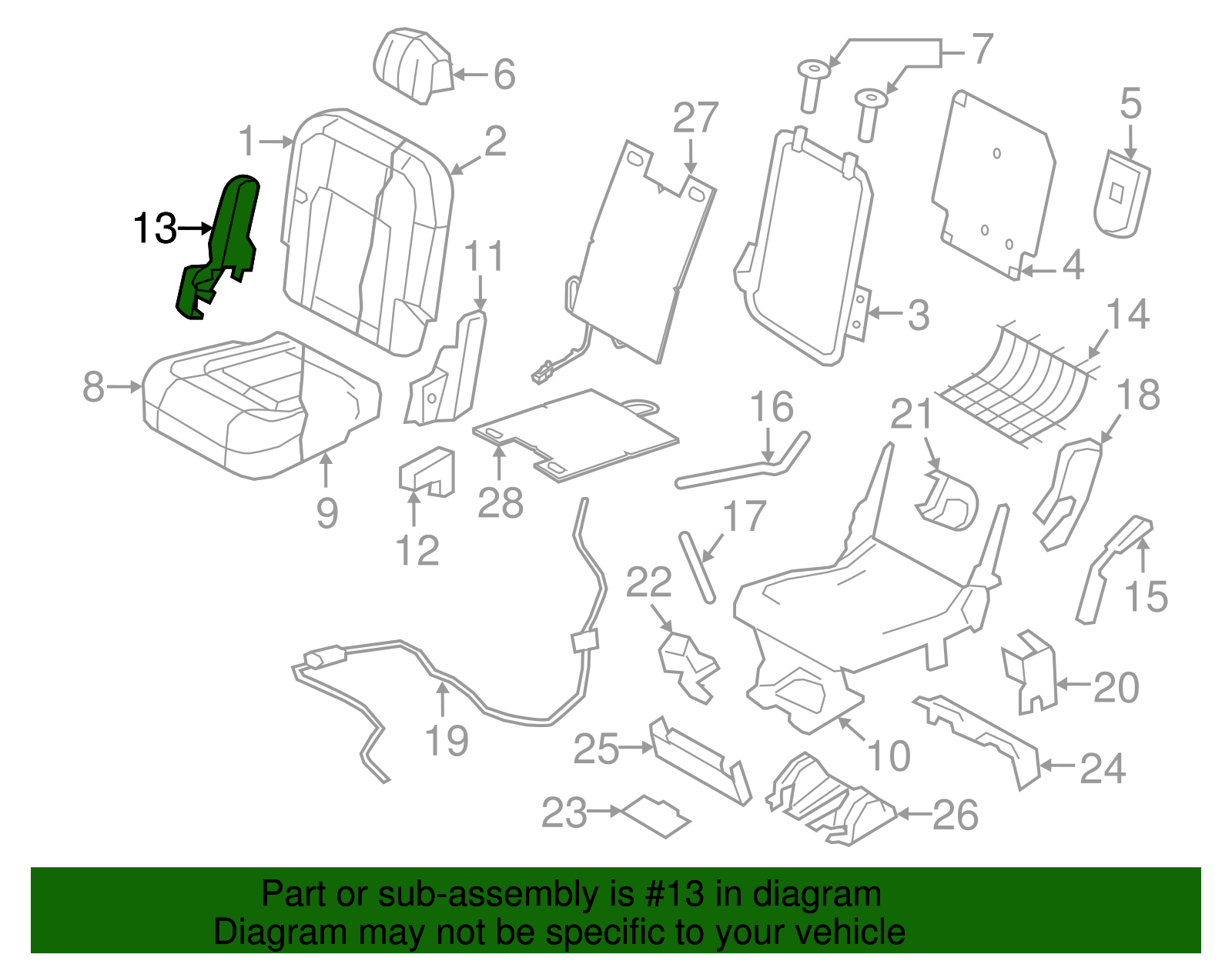 Pivot Cap - Ford (GL1Z-78666L75-AA)