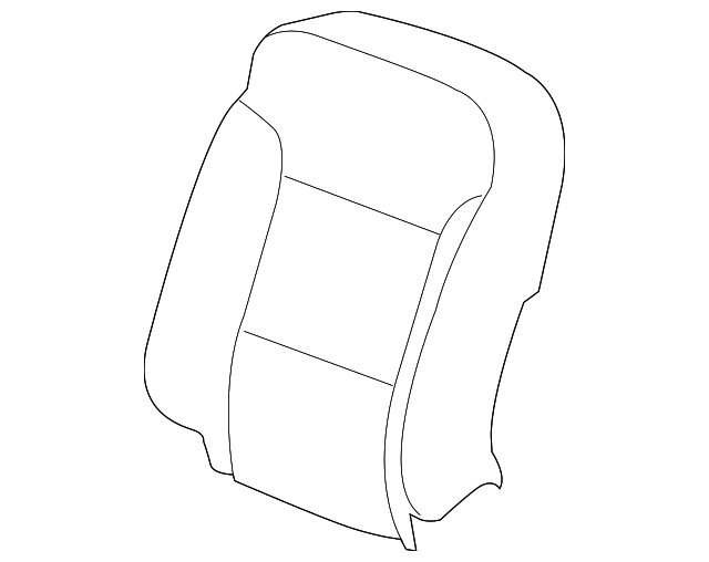 Jet Black Driver Seat Back Cover - GM (84017627)