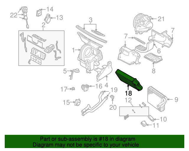 20022008 Mini Cooper Heater Core 64111497527 The BMW Mini Part Store