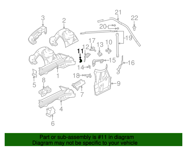 41117179665 - 2003-2008 BMW Z4 Front Bracket (41-11-7-179-665 