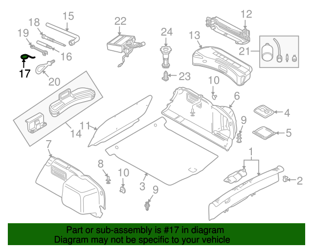 20062021 Audi Wheel cap removal tool 8L0012243 Audi USA Parts