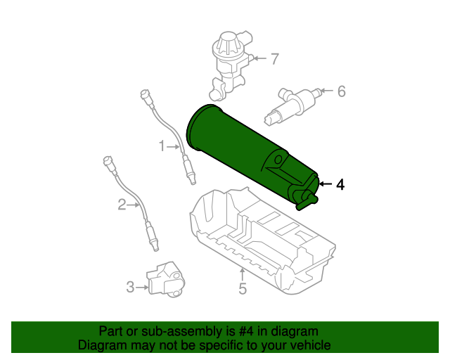 4L5Z9C985B Vapor Canister 20042011 Ford Ranger Ford OEM Parts Direct