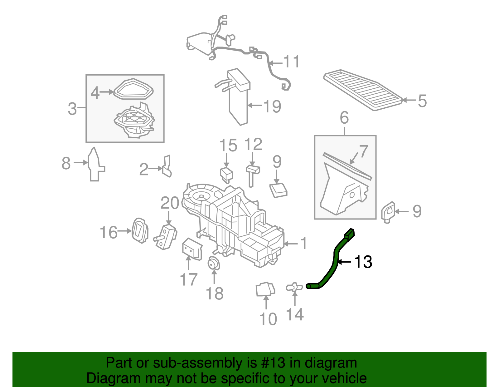 Motorcraft™ A/C Evaporator Temperature Sensor - Ford (YH-1734)