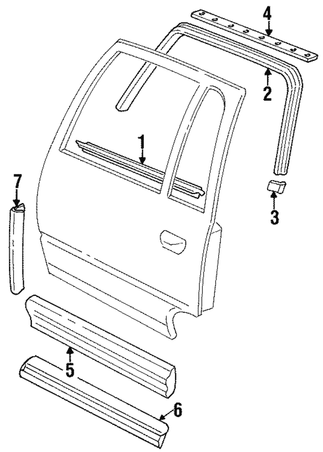 Genuine OEM GM Part - Insert 1997-1999 Cadillac DeVille 25649106 