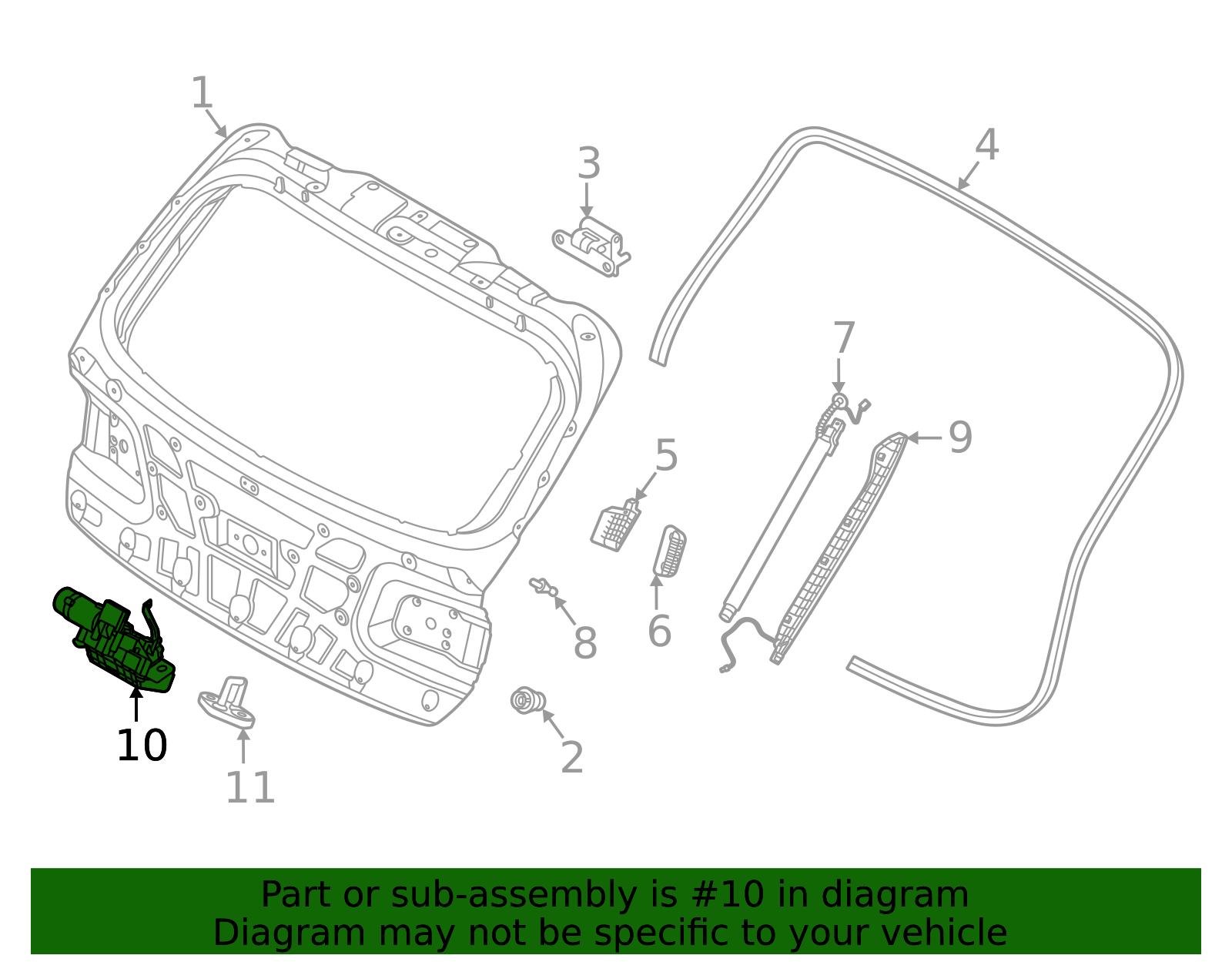 Hyundai - 81800-T6000 - Power Latch Assembly Power T Gate - 2021-2025 ...