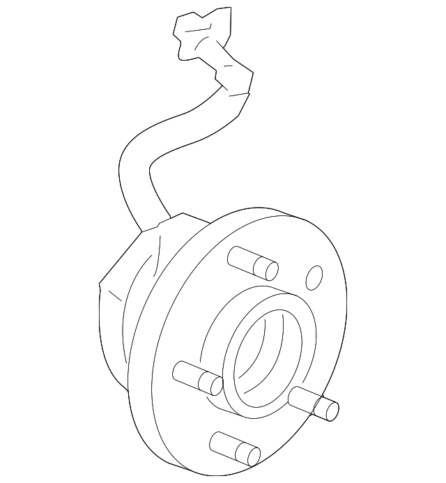 20072012 GM GM 19259807 Front Wheel Hub and Bearing Assembly with