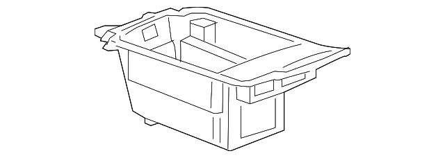Jet Black Front Floor Console Center Compartment - GM (84097222)