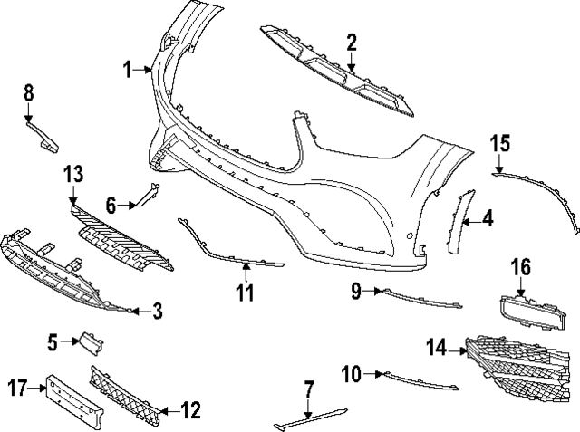167-885-70-05 - Air Duct 2021-2023 Mercedes-Benz GLE 53 AMG  