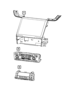 Vehicle Feature Controls Center Stack 68489381AC