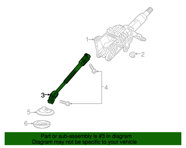 20182024 GM Intermediate Steering Shaft 84169352 GM