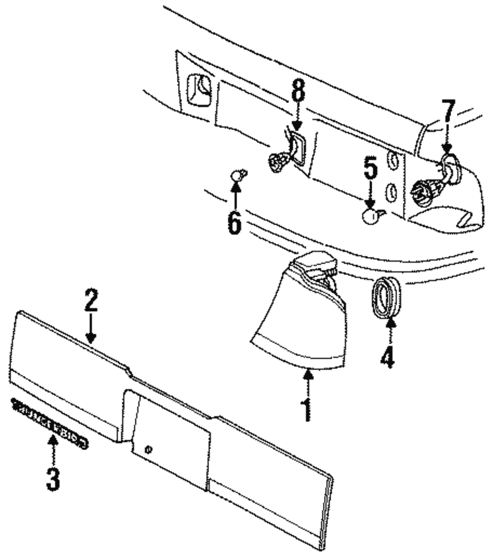 Tail Lamp Assembly Seal - Ford (E9SZ-13A495-A)