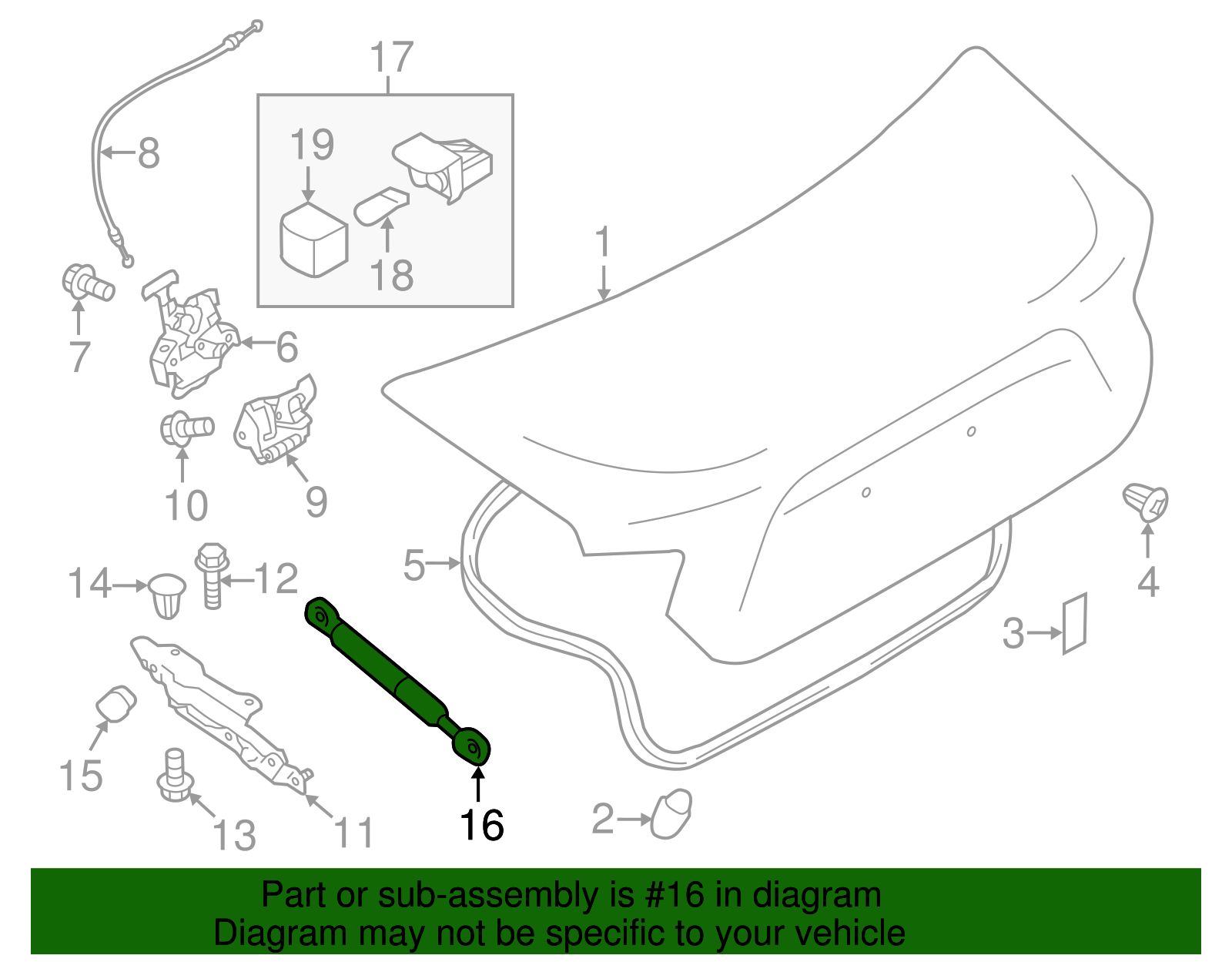 Support Cylinder - Scion (SU003-07208)
