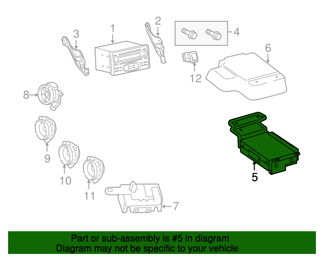 20112016 Scion tC Amplifier 8628021030 OEM Parts Online