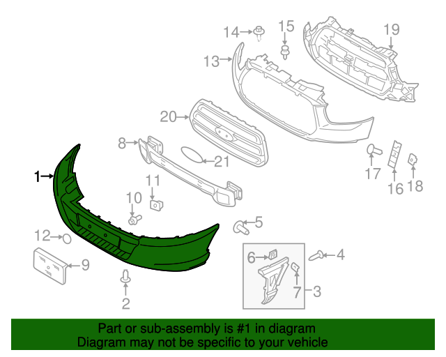 20152018 Ford OEM Lower Cover CK4Z17757AA Ford Parts Center